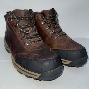 Timberland Boots Boy's Size 6 Brown Leather Waterproof Hiking Trail Snow 2913M
